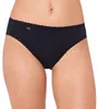 A close-up shot of a woman's lower torso wearing black Sloggi underwear. Produktbild-Vorschau