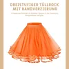 Damen Tüllrock, Karnevals-Tüllrock, 50 cm elastischer Produktbild-Vorschau 2