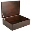 Creative Deco XL Bruine Houten Doos met Deksel Opbergdoos, Productafbeelding-voorbeeld 1