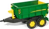 A toy trailer with the John Deere logo. Produktbild-Vorschau