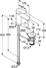 Kludi X1 Lavabo EHM 100 a bassa pressione con set di Anteprima dell’immagine prodotto 3