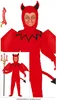 A child wearing a devil costume, with a smaller inset image showing the same costume with accessories. Anteprima dell’immagine prodotto