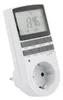 A white digital timer plug is shown against a white background. Produktbild-Vorschau