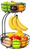 Bomclap Obstkorb mit Bananenhalter - 2 Stöckig Obstschale Produktbild-Vorschau 1