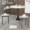 HOMCOM - Lot de 4 tabourets de salle à manger, chaises de Voir les images du produit 4