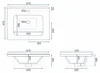 Un Set Di Mobili Da Bagno Con Lavabo Rea Aa147 Astor 60Cm Anteprima dell’immagine prodotto 6