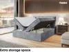 MEBLINI Boxspringbett mit Bettkasten - Gepolstert Produktbild-Vorschau 5