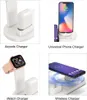 A collage of four images showing different charging accessories for electronic devices. Produktbild-Vorschau