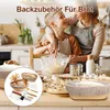 Brot Gärkorb Set Rund 23cm & Oval 25cm aus Rattan, mit Produktbild-Vorschau 2