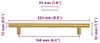 vidaXL Möbelgriffe 10 Stk. Golden 160 mm Edelstahl Produktbild-Vorschau 8