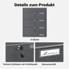 Wiltec 4 systém poštových schránok antracit 556 x 270 x Náhľad obrázku produktu 13