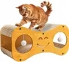 Arbre à chat maison chat lit en carton avec balles 60cm Voir les images du produit 1
