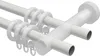 Interdeco Gardinenstange / Vorhangstange Weiß / Buche Produktbild-Vorschau 3