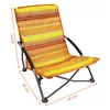 2.04 Sedia da spiaggia pieghevole - arancione - 62196 Anteprima dell’immagine prodotto 3