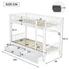 Flieks Etagenbett 90x200cm mit Rausfallschutz, Kinderbett Produktbild-Vorschau 7
