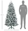 HOMCOM Künstlicher Weihnachtsbaum, 183 cm Christbaum mit Produktbild-Vorschau 3