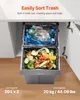 VEVOR cestino estraibile per mobili da cucina (20 L x 2) Anteprima dell’immagine prodotto 3