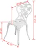 VidaXL 43176, Taras, Aluminium, Żelazo, Biały, 410 mm, 490 Podgląd zdjęcia produktu 4