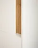 Bad Hochschrank "Center" weiß und Eiche Badschrank 34 x 200 Produktbild-Vorschau 3