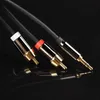 Kabel REAGLE MINI JACK 2x RCA CHINCH STEREO GOLD HQ 3M Podgląd zdjęcia produktu 2