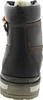 Rear view of a brown leather boot. Voir les images du produit