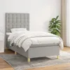 The Living Store Boxspringbett mit Matratze Hellgrau 90x190 Produktbild-Vorschau 2