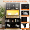 Flieks Küche Hochschrank Küchenbuffet mit LED, Produktbild-Vorschau 10