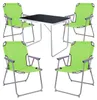 set de camping 5 pièces table de camping + 4 chaises de Voir les images du produit 1