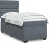 Boxspringbett mit Matratze Dunkelgrau 100x200 cm Samt Produktbild-Vorschau 2
