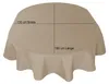 Tischdecke oval beige natur 135x180 cm Leinenoptik Produktbild-Vorschau 4