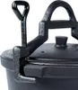 Marmite émaillée sur pieds avec couvercle, 10L, pour feu Voir les images du produit 10