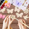 Kinder Bastelset Holz 57-teilig DIY Kreativset, Holz Produktbild-Vorschau 6