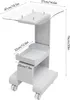 A white beauty trolley with dimensions indicated by text overlays. Podgląd zdjęcia produktu