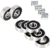 ABEC-9 RS grafiet-chroom kogellager (8 stuks), metalen Productafbeelding-voorbeeld 2