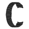 A black metal watch strap is shown against a white background. Produktbild-Vorschau