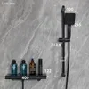 AURALUM Verchromte Wasserfall-Duscharmatur, Duschstange mit Produktbild-Vorschau 9