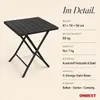 ONBEST Balkontisch klappbar | Schwarz | 56,5 x 62 cm | Produktbild-Vorschau 11