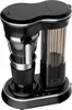 A black coffee maker with a thermal mug is shown on a white background. Produktbild-Vorschau