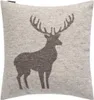 Kissenhülle Hirsch Struktur Farbe Braun 50x50cm von David Produktbild-Vorschau 1