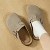 Clogs Damen Herren aus echtem Rindspaltleder, Geschlossene Produktbild-Vorschau 3