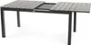 A table with a slatted top, partially extended, on a white background. Náhled obrázku produktu