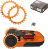 2-teilig Mähroboter Spikes Orange Ø 180 mm für WINGART Produktbild-Vorschau 1