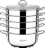 BEM Dampfkocher: 6-tlg Set aus Edelstahl 18/10, Ø 26 cm, Produktbild-Vorschau 9
