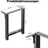 Set di 2 gambe per tavolo in acciaio laccato Wiltec 60x72 Anteprima dell’immagine prodotto 12
