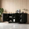 Merax Hochglanz Sideboard mit 3 Türen und 6 Fächern, Produktbild-Vorschau 14