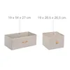 Commode Relaxdays, bambou, 5 tiroirs en tissu, entrée, Voir les images du produit 5