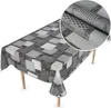 Tischdecke Wachstuch Premium Ornamente Grau Robust Produktbild-Vorschau 1