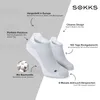 SOKKS Laufsocken Weiß aus leichtem Funktionsgewebe — Ansicht 2 Produktbild-Vorschau