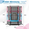 COSTWAY 165 cm Gartentrampolin mit Sicherheitsnetz, Produktbild-Vorschau 3