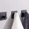 Handtuchhaken, 304 Edelstahl, Schwarz, selbstklebend ohne Produktbild-Vorschau 3